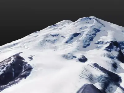 Mount Elbrus 3D model