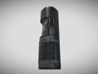 Cryo Pod Low-poly 3D model