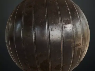 Rusted Var Metal Corrugated PBR Seamless Texture