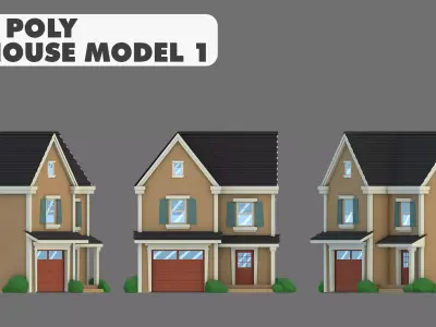 House Model 1 Low-poly 3D model