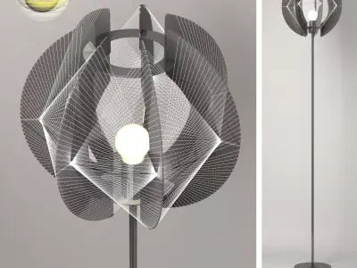 Floor lamp Globo lightning 3D model