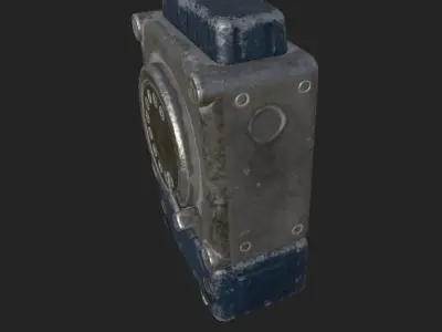 Old Public Phone Low-poly 3D model