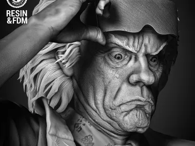 Wicked Movies Dr Emmett Brown Sculpture 3D print model
