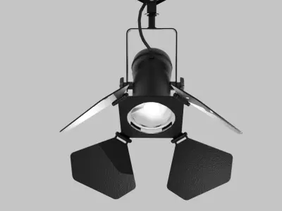Pantograph spotlight 3D model