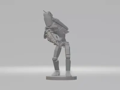 Battle Droids with weapon  3D print model