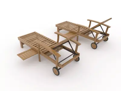 Sun Lounger 28 3D model