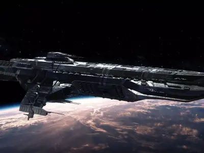 Paladin Battleship Low-poly 3D model