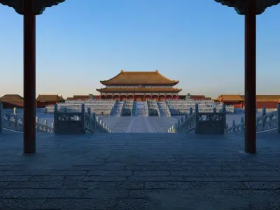 Hall of Supreme Harmony Forbidden City Beijing China 3D model