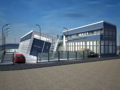 Modern Industrial Design Project A106 SketchUp DWG 3D model