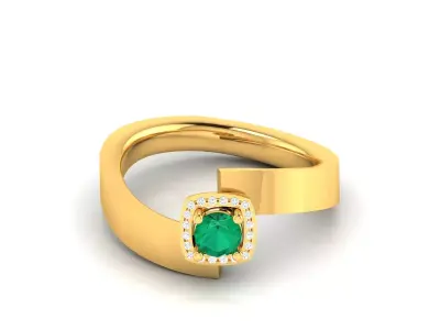 Women Ring 3D print model 57