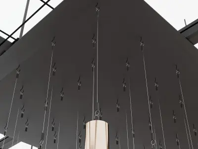 Metal Pipe Pendant Decor 3D model