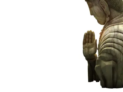 Game Model - Kasai Buddha Traces Forest statue 02 3D model
