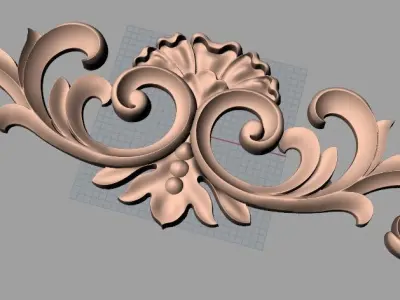 Artcam Aspire 3D relief models STL Files used for CNC E601 3D model