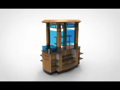 portable store shop 3D model