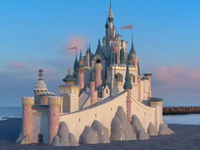 Chinese castle 3D model