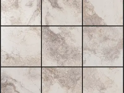 Yurtbay Seramik Bizantino Ivory 300x300 Set 3 3D model