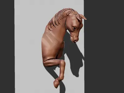 Horse wall lamp 3D print model