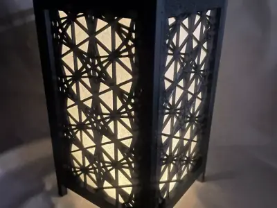 Kumiko Japanese Shoji Lantern - Kasane-Rindou 3D print model