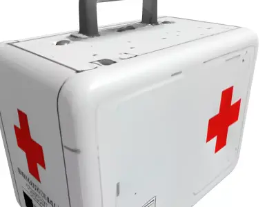 Space Grade First Aid Kit Low-poly 3D model
