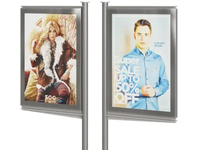 Street Advertising 3D model