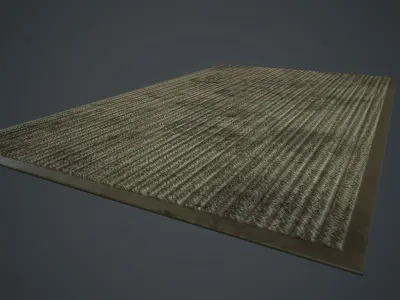 Front Door Floor Mat PBR Game Ready Low-poly 3D model