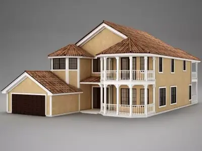 High def BIG Latin Hacienda Modern 7 3D model