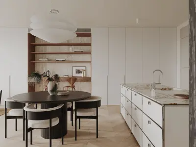 apartment interior scenes     3D model 11