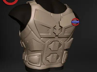 Sci fi character Torso armour v9 highpoly zbrush 3D model