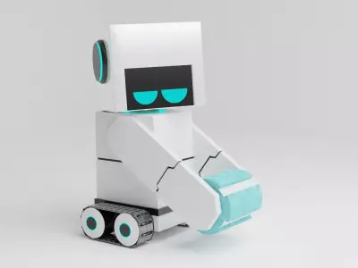 Sci fi cute robot 3D model