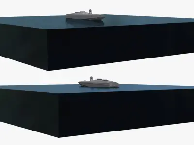  Maritime Unmanned Combat Vessel on Water 