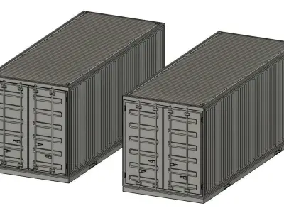 1-144 Scale Gundam Cargo Transport Container for Dioramas 3D print model