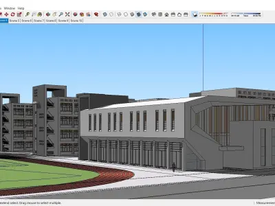 Sketchup School and University 134 3D model