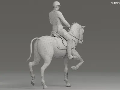 Male Equestrian Animated HQ 