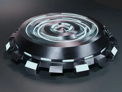 Sci-Fi Pedestal Game ready asset 3D model