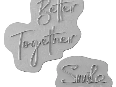 Better Together Neon Sign 3D model