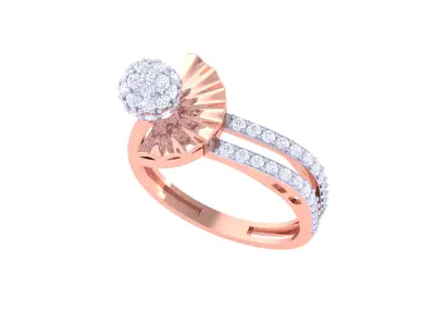  Women Ring MTL 3dm STL OBJ FBX Details 3D print model 6