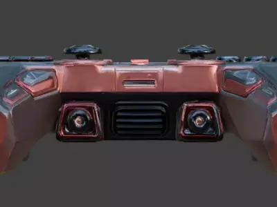 Futuristic Sci-Fi Gamepad 3D Model Low-poly 3D model