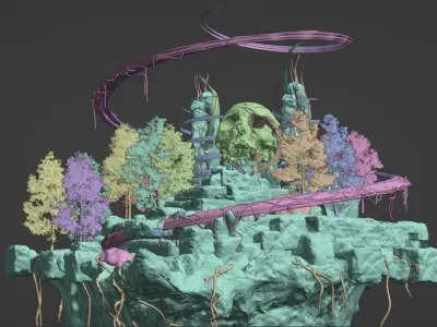 Float Island - Yokai Land 3D model