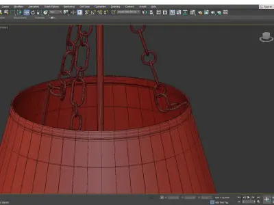 Burdett Pendant Low-poly 3D model