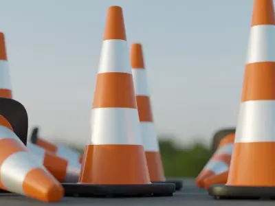 Traffic cone 3D model