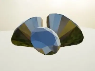 3 diamond shapes 3D print model