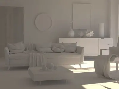 Interior Design Render 3D model