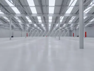 Warehouse Interior 8b Low-poly 3D model