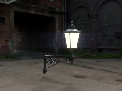 Wall Lamp 1 Low-poly 3D model