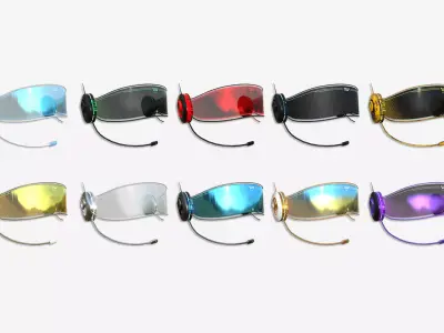 10 SciFi Glasses H Collection- Character Design Fashion 3D Model Pack