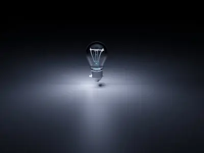 Color Temperature Changing Bulb -Blender 3D model