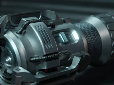 Lightsaber Low-poly 3D model