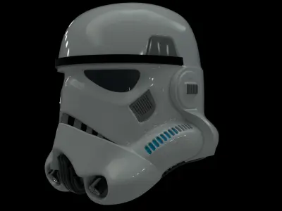 Imperial Stormtrooper Helmet Low-poly 3D model
