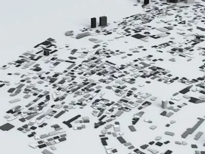 Beirut Streets and Buildings 3D model