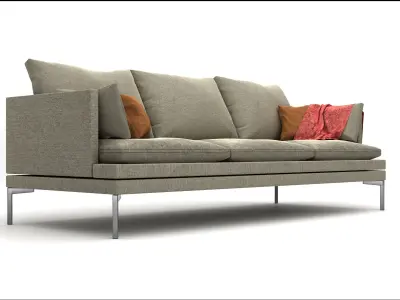 Sofa 3 lugares Free 3D model